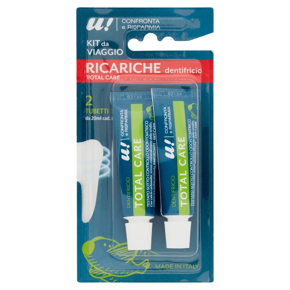 Kit da Viaggio Ricariche Dentifricio U! Confronta e Risparmia